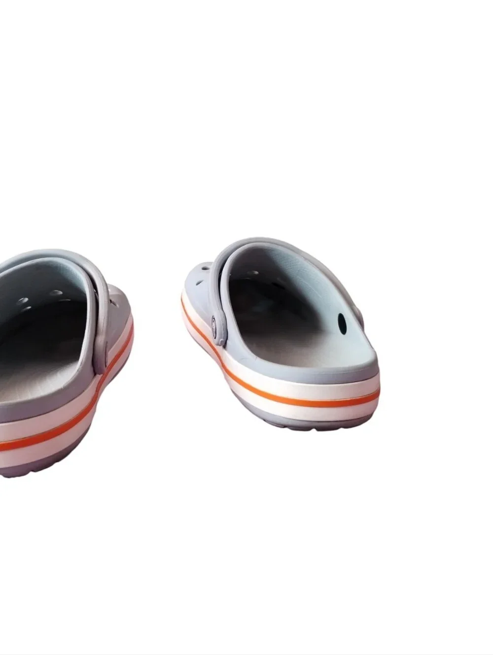 Crocs Bayaband Clog Grey/Orange Unisex Men's 8 Women's 10‎ Comfort